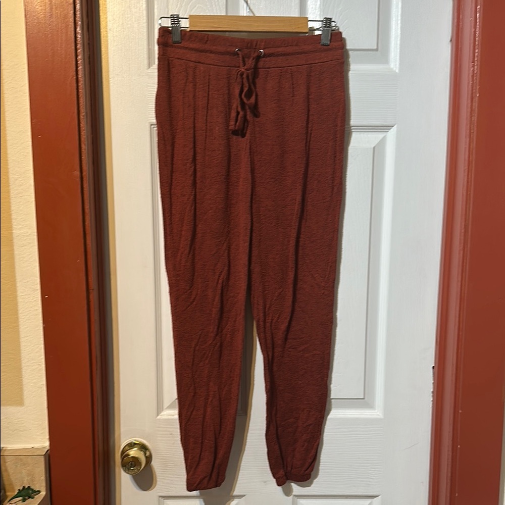 SO Red Jogger Track Pants Elastic Waistband